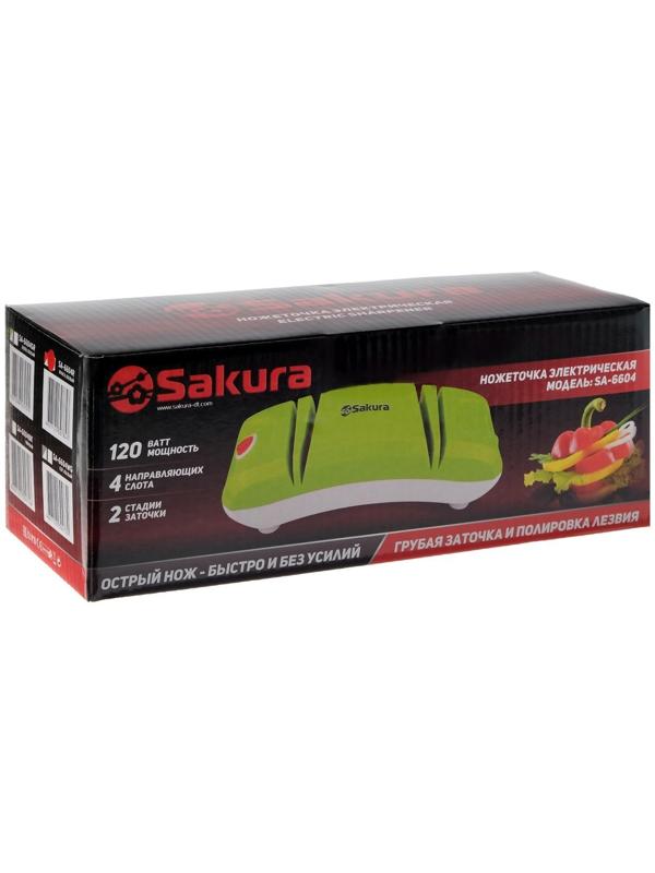 Точилка для ножей Sakura SA-6604R, электрическая, 120 Вт, красная