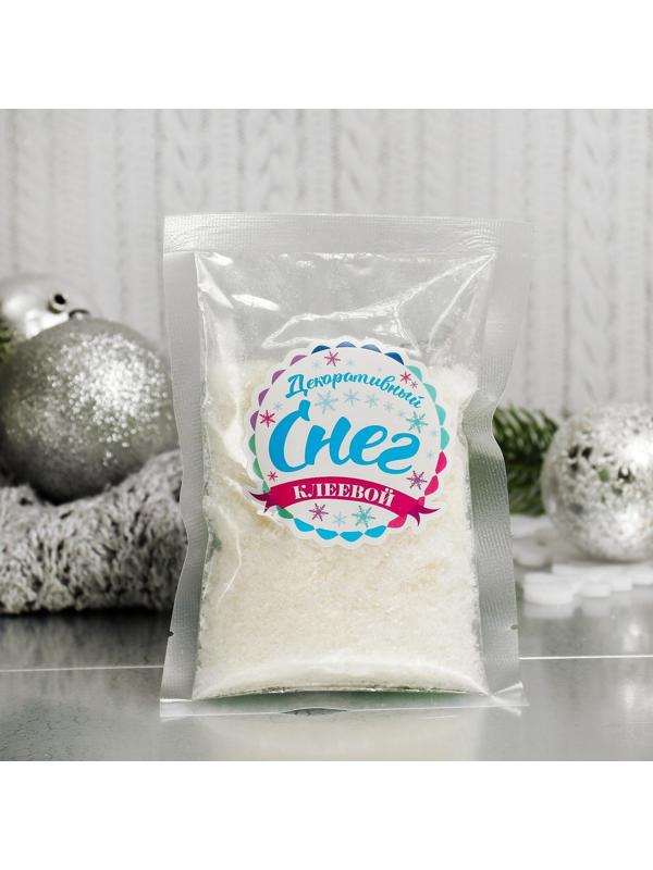 Снег искусственный клеевой для декора «Классический» 60 г