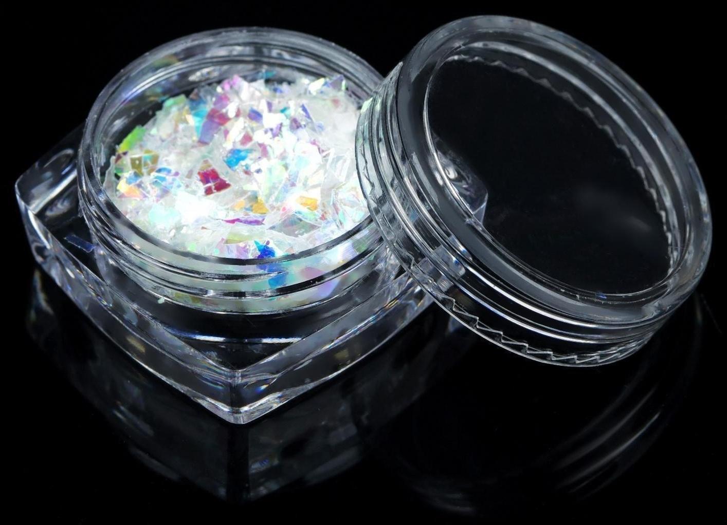 Радужные хлопья для декора, цвет прозрачная голография