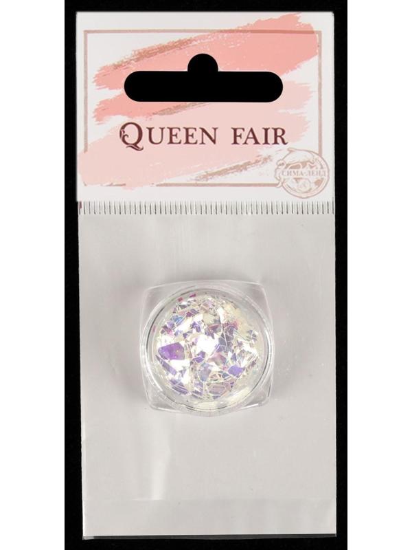 Радужные хлопья для декора, цвет прозрачная голография