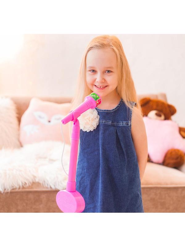 Микрофон «Ты звезда», высота 80 см, цвет розовый