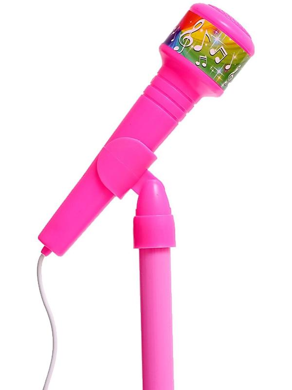 Микрофон «Ты звезда», высота 80 см, цвет розовый
