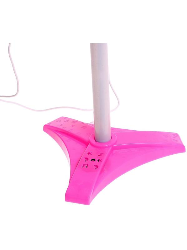 Микрофон «Ты звезда», высота 80 см, цвет розовый