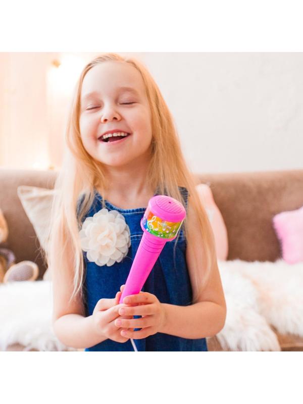 Микрофон «Ты звезда», высота 80 см, цвет розовый