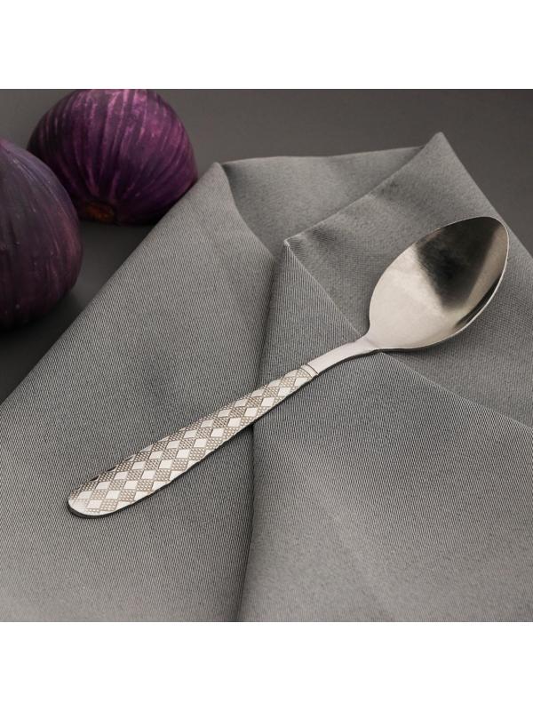 Набор ложек чайных Доляна «Ромб», без золота, 15 см, 6 шт