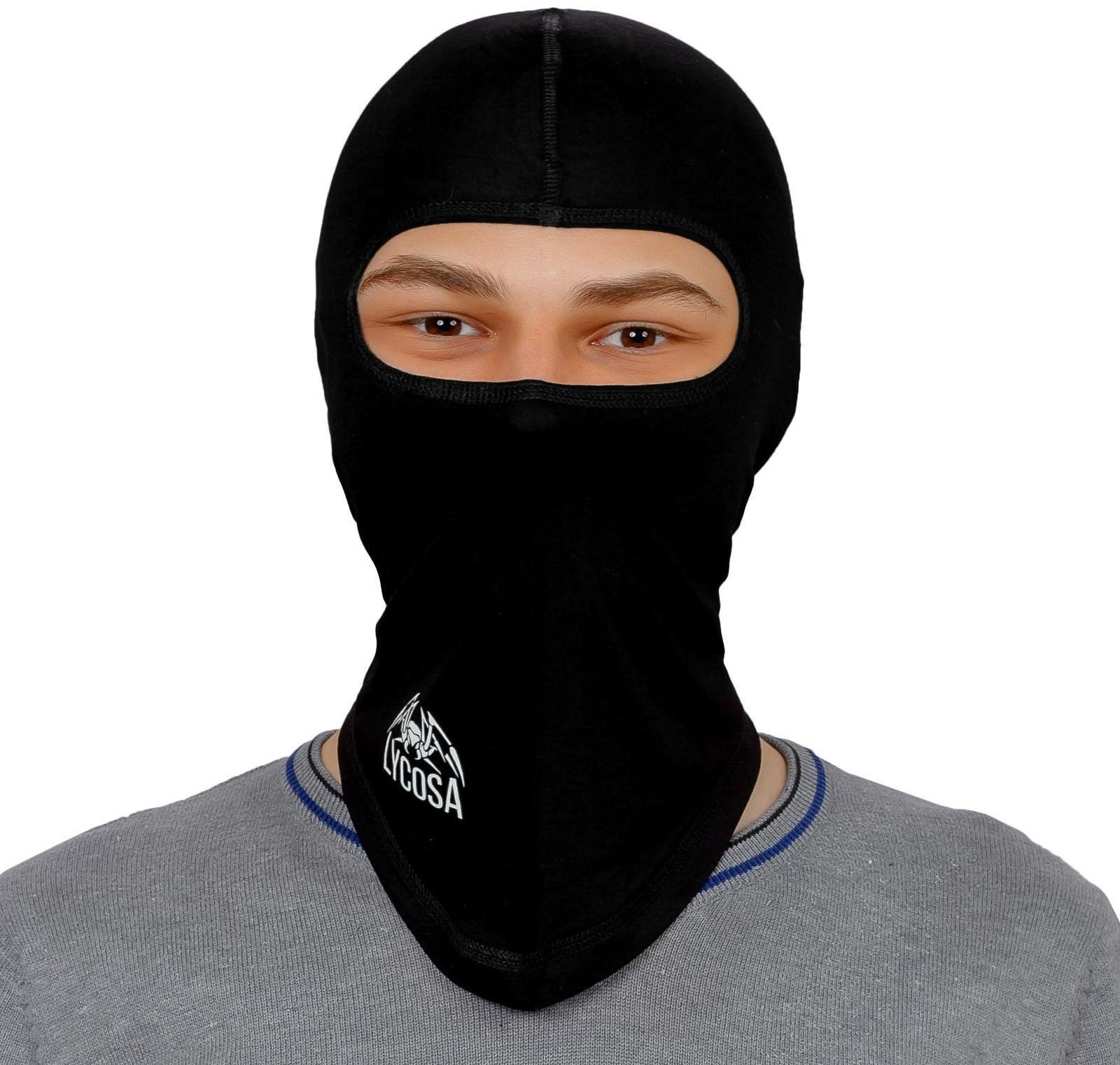 Подшлемник LYCOSA LIGHT-PLUS  VISCOSE BLACK, размер S, M