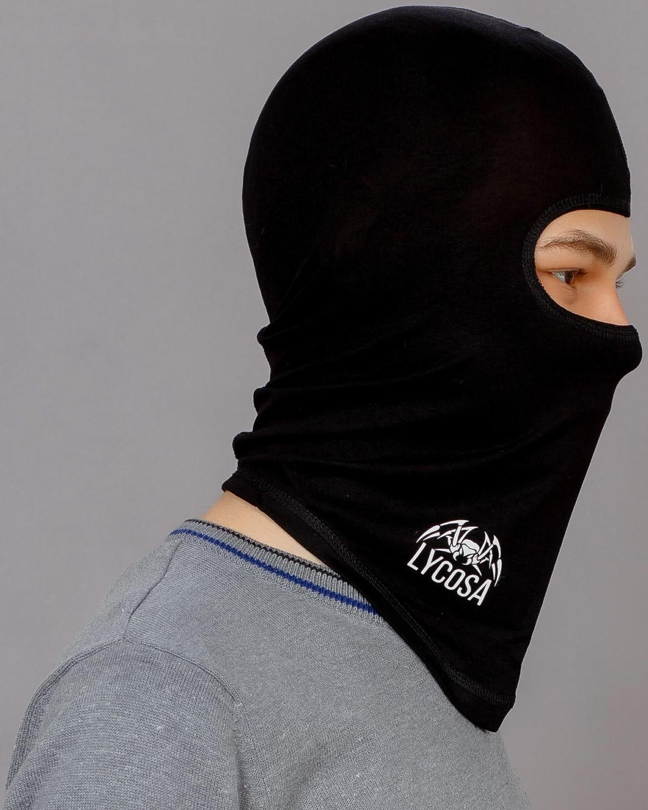 Подшлемник LYCOSA LIGHT-PLUS  VISCOSE BLACK, размер S, M