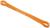 Фитнес-резинка, 30 х 1,3 х 0,5 см, нагрузка 35 кг, цвет оранжевый