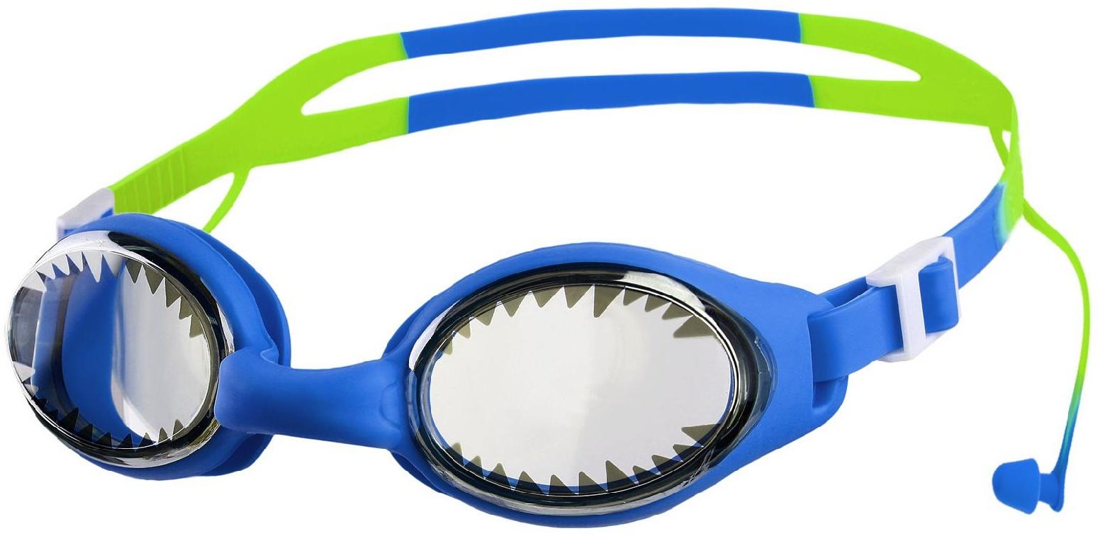 Очки для плавания детские + беруши, цвета микс