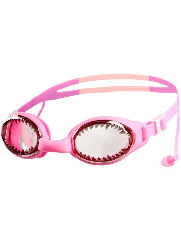 Очки для плавания детские + беруши, цвета микс