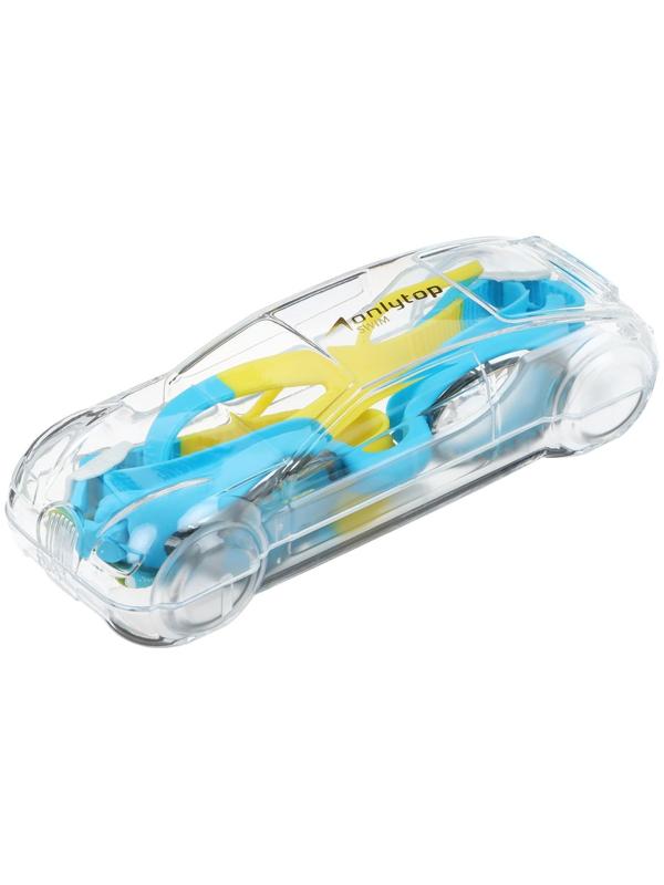 Очки для плавания детские + беруши, цвета микс