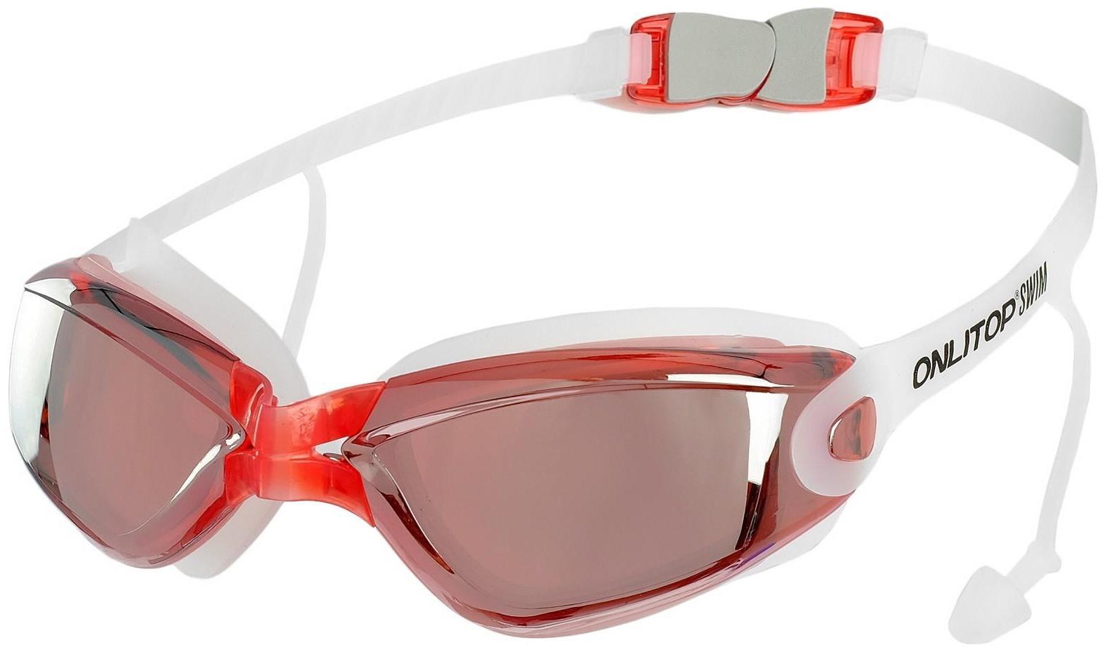 Очки для плавания + беруши, цвета микс