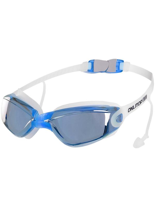 Очки для плавания + беруши, цвета микс