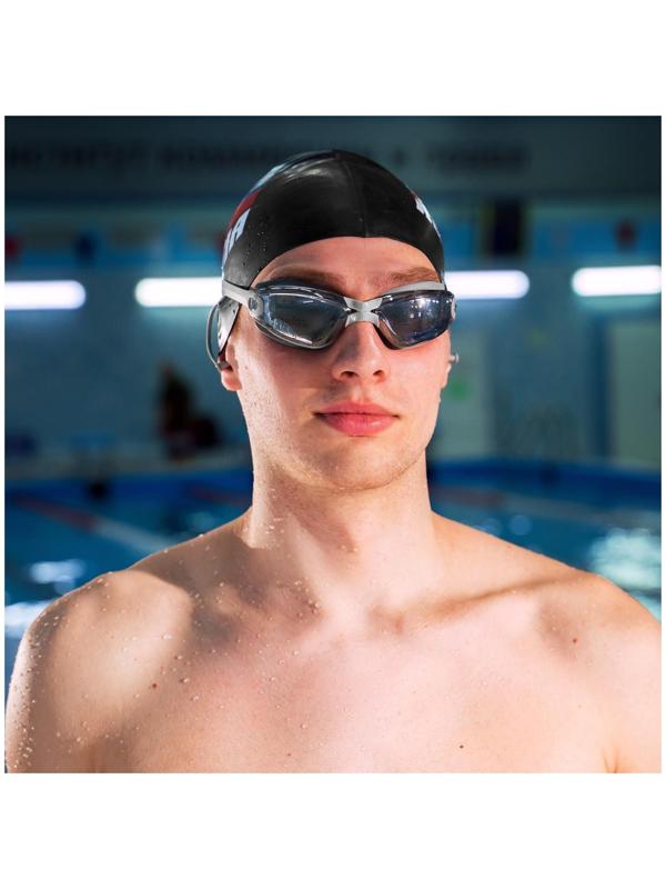 Очки для плавания + беруши, цвета микс