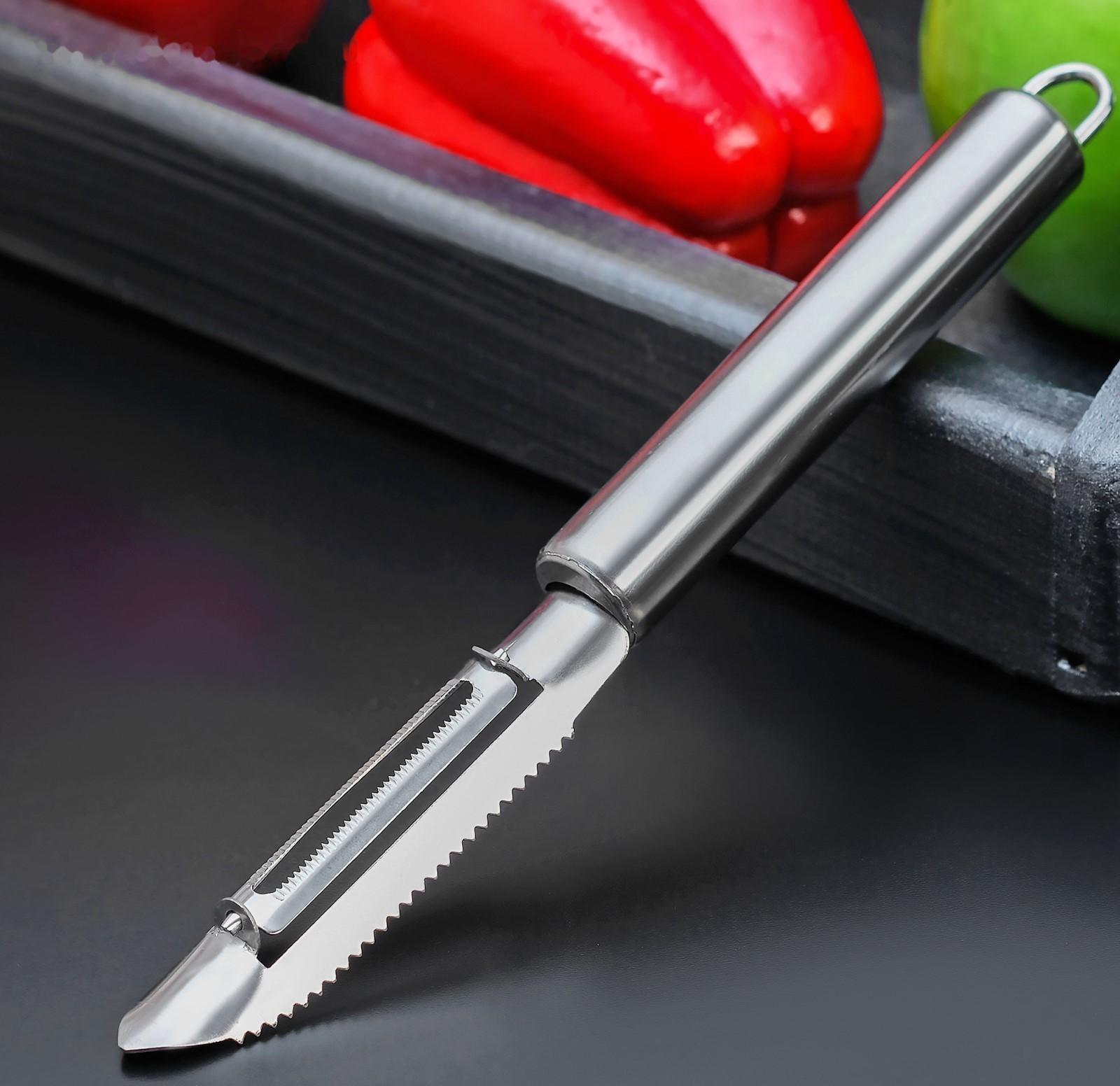 Овощечистка Доляна «Металлик», 20 см