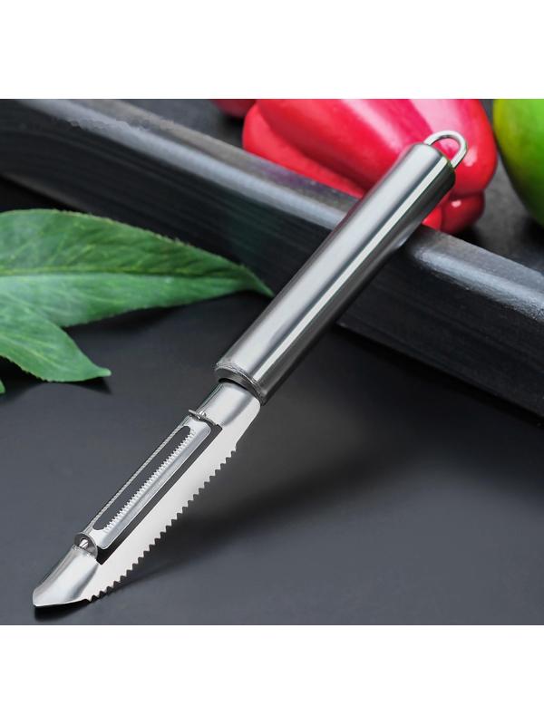 Овощечистка Доляна «Металлик», 20 см