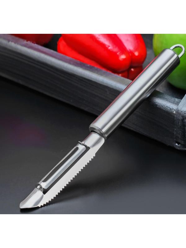 Овощечистка Доляна «Металлик», 20 см