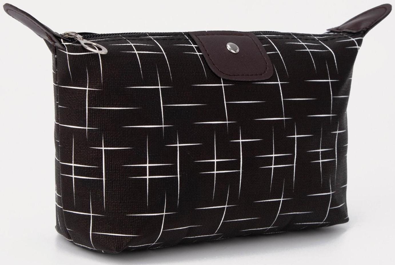 Косметичка на молнии, цвет чёрный