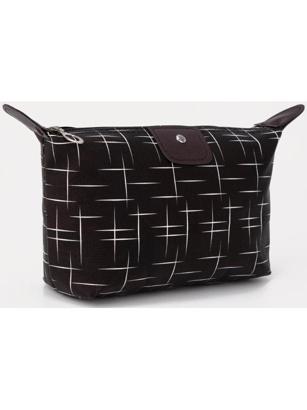 Косметичка на молнии, цвет чёрный