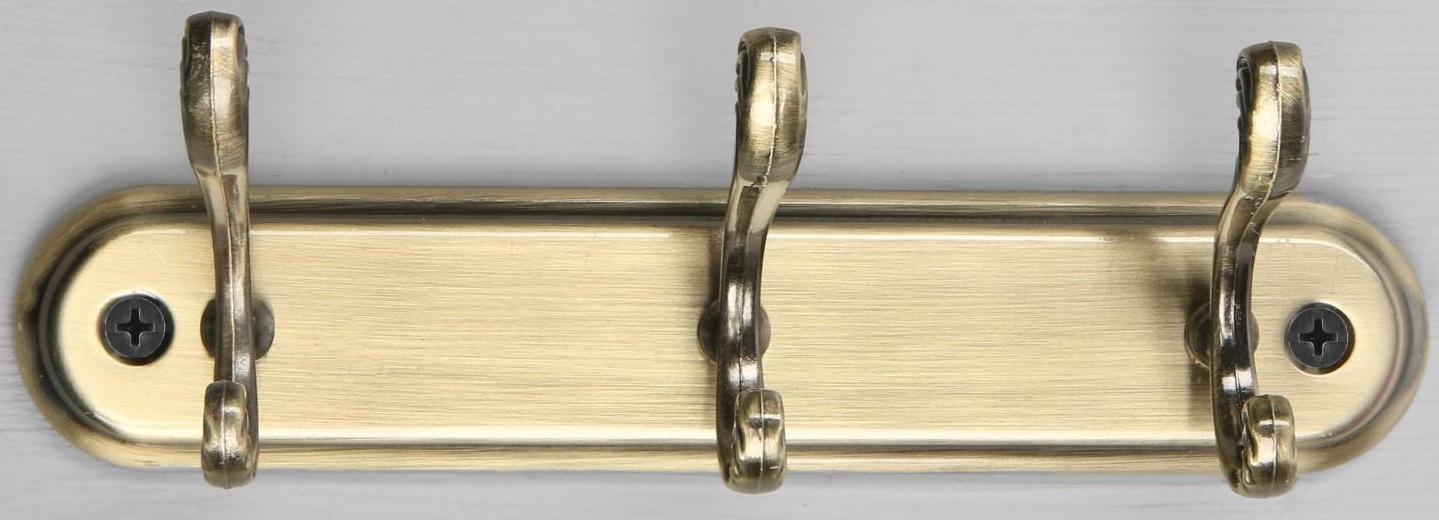 Вешалка 3-х местная KV403AB, цвет бронза