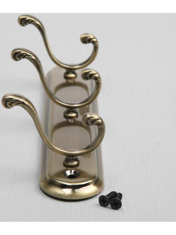 Вешалка 3-х местная KV403AB, цвет бронза