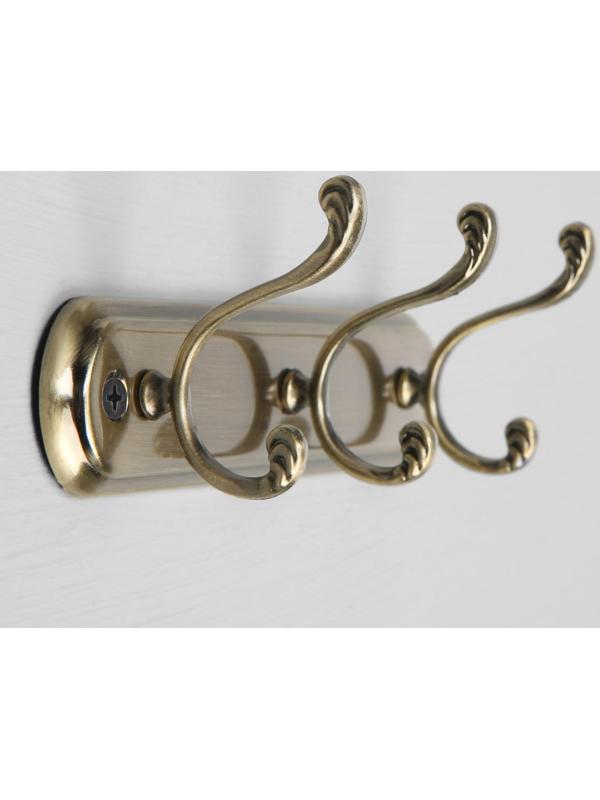 Вешалка 3-х местная KV403AB, цвет бронза