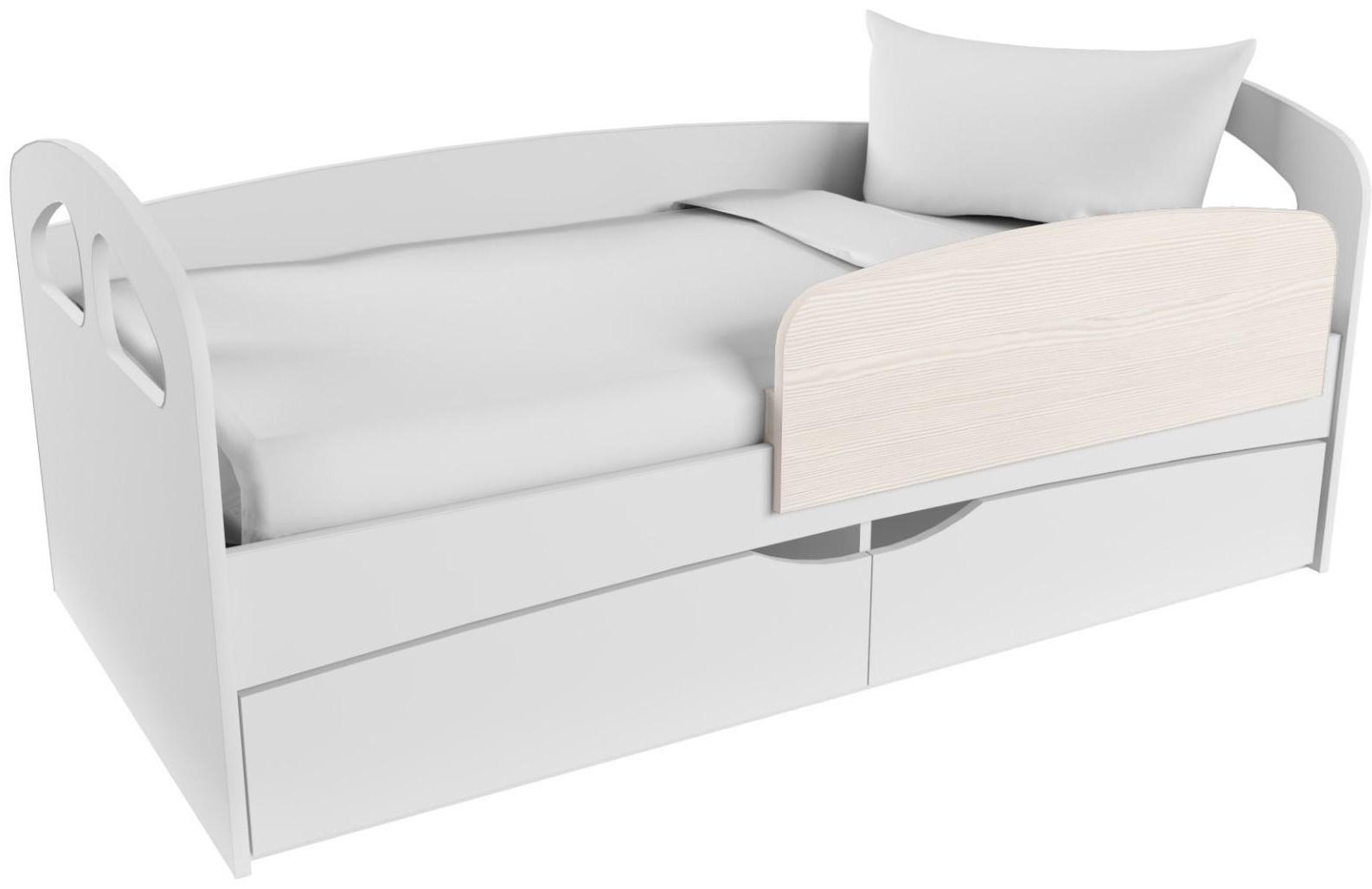 Бортик для кровати съемный Твист-1, 900х50х300, Бодега светлый