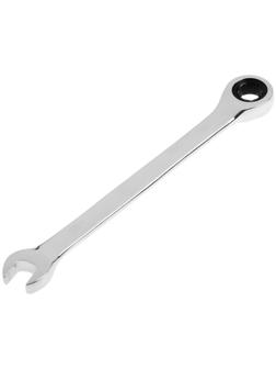 Ключ комбинированный трещоточный ТУНДРА, CrV, полированный, 72 зуба, 10 мм