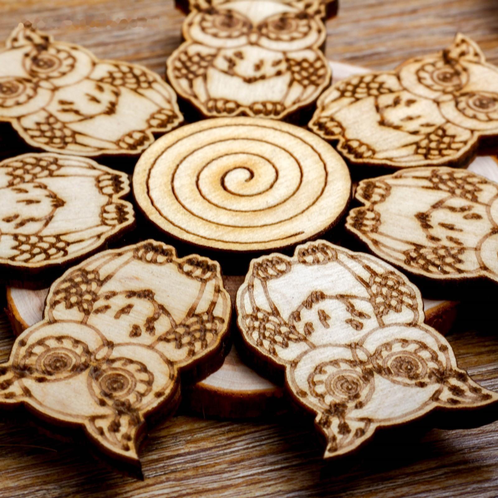 Подставка под горячее «Совы», D=11 см, можжевельник