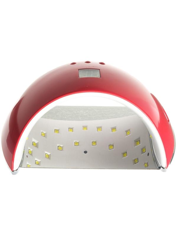 Лампа для гель-лака Luazon LUF-22, LED, 48 Вт, 21 диод, таймер 30/60/99 с, 220 В, красная