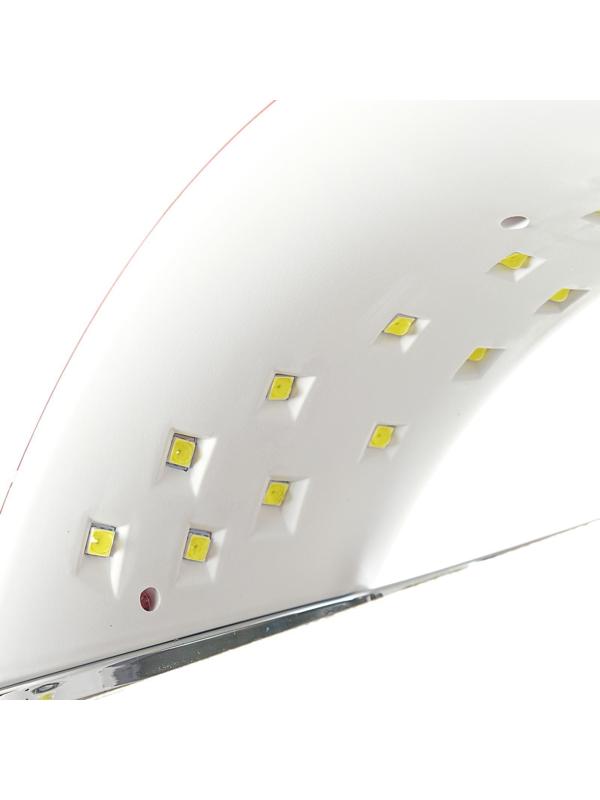 Лампа для гель-лака Luazon LUF-22, LED, 48 Вт, 21 диод, таймер 30/60/99 с, 220 В, красная