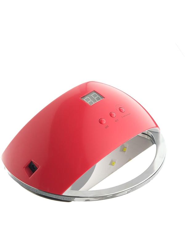 Лампа для гель-лака Luazon LUF-22, LED, 48 Вт, 21 диод, таймер 30/60/99 с, 220 В, красная