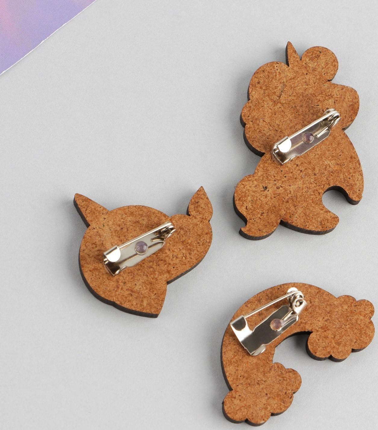 Набор парных значков «Ты чудо», 3 шт., 9,5 х 8,7 см