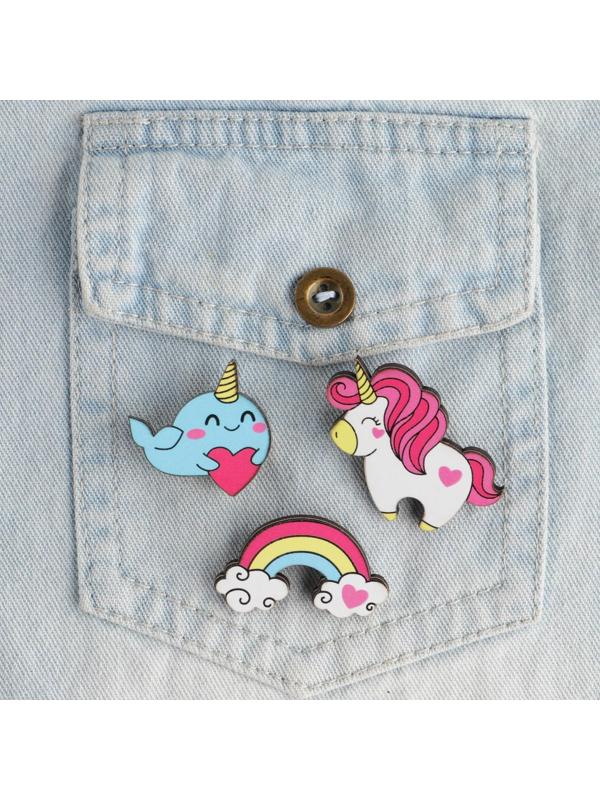 Набор парных значков «Ты чудо», 3 шт., 9,5 х 8,7 см