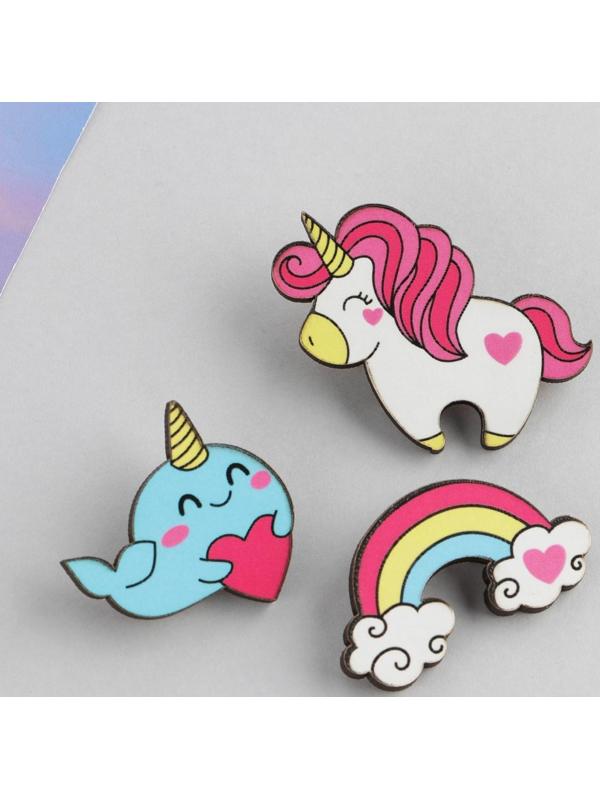 Набор парных значков «Ты чудо», 3 шт., 9,5 х 8,7 см