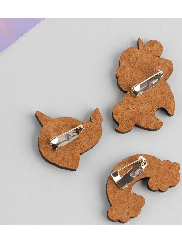 Набор парных значков «Ты чудо», 3 шт., 9,5 х 8,7 см