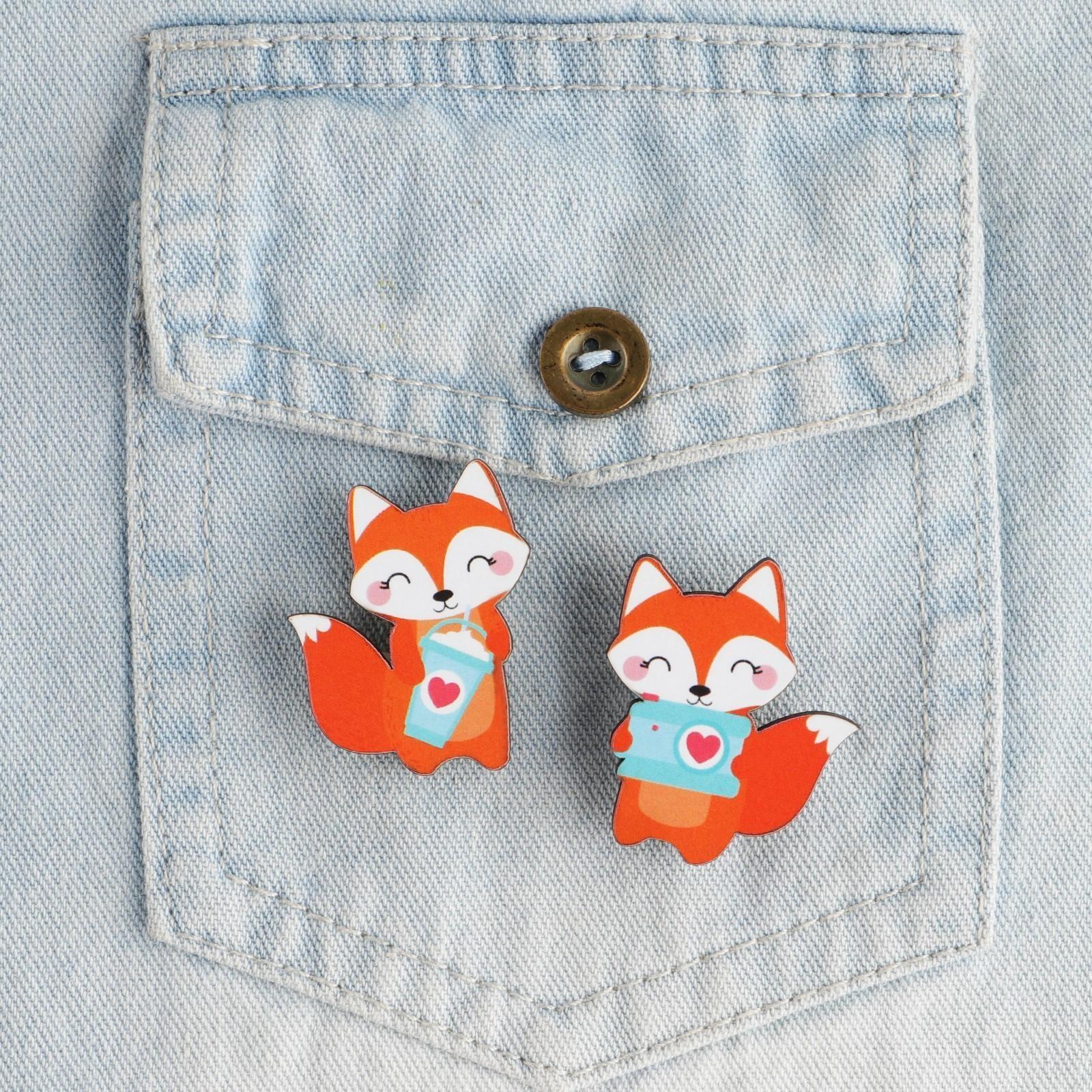 Набор парных значков «Ты + Я», 2 шт., 9,5 х 8,7 см