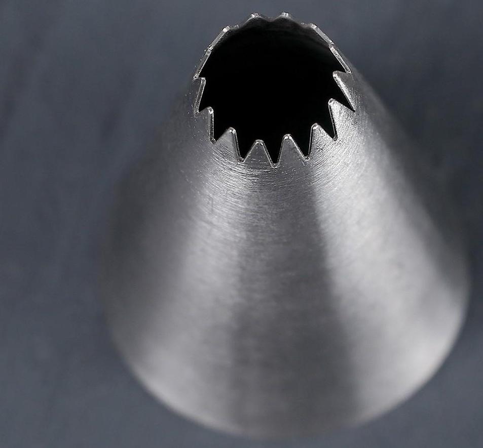 Насадка кондитерская «Французская звезда», d=3 см, выход 1 см, нержавеющая сталь