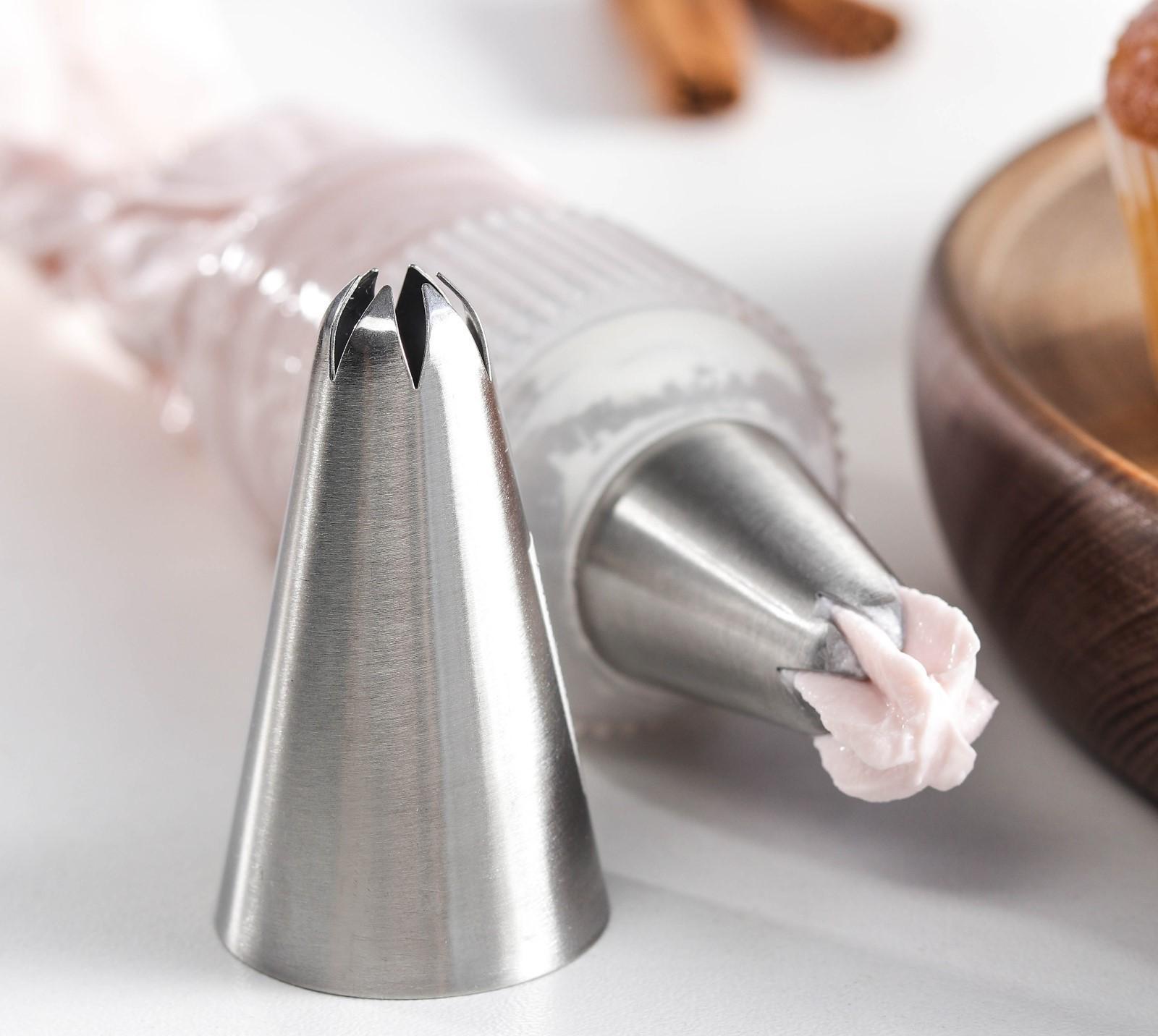 Насадка кондитерская «Закрытая звезда», d=3 см, выход 1 см, нержавеющая сталь