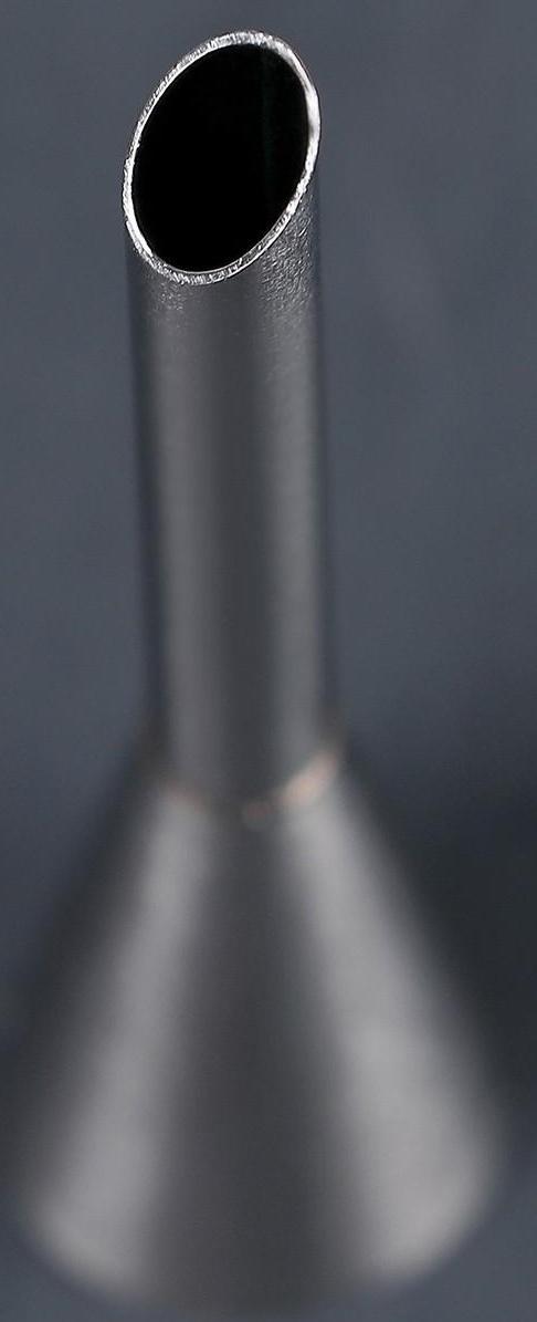 Насадка кондитерская для начинки «Эклер», d=1,7 см, выход 0,7 см, нержавеющая сталь