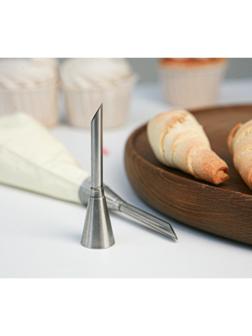 Насадка кондитерская для начинки «Эклер», d=1,7 см, выход 0,7 см, нержавеющая сталь