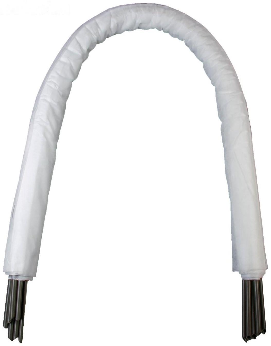 Парник прошитый, длина 3 м, 4 дуги из пластика, дуга L = 2.4 м, d = 16 мм, спанбонд 35 г/м², «уДачный»