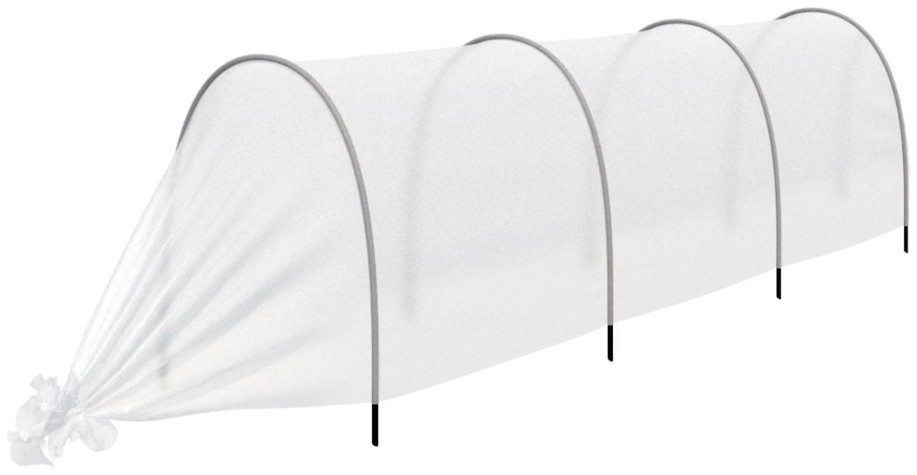 Парник прошитый, длина 3 м, 4 дуги из пластика, дуга L = 2.4 м, d = 16 мм, спанбонд 35 г/м², «уДачный»