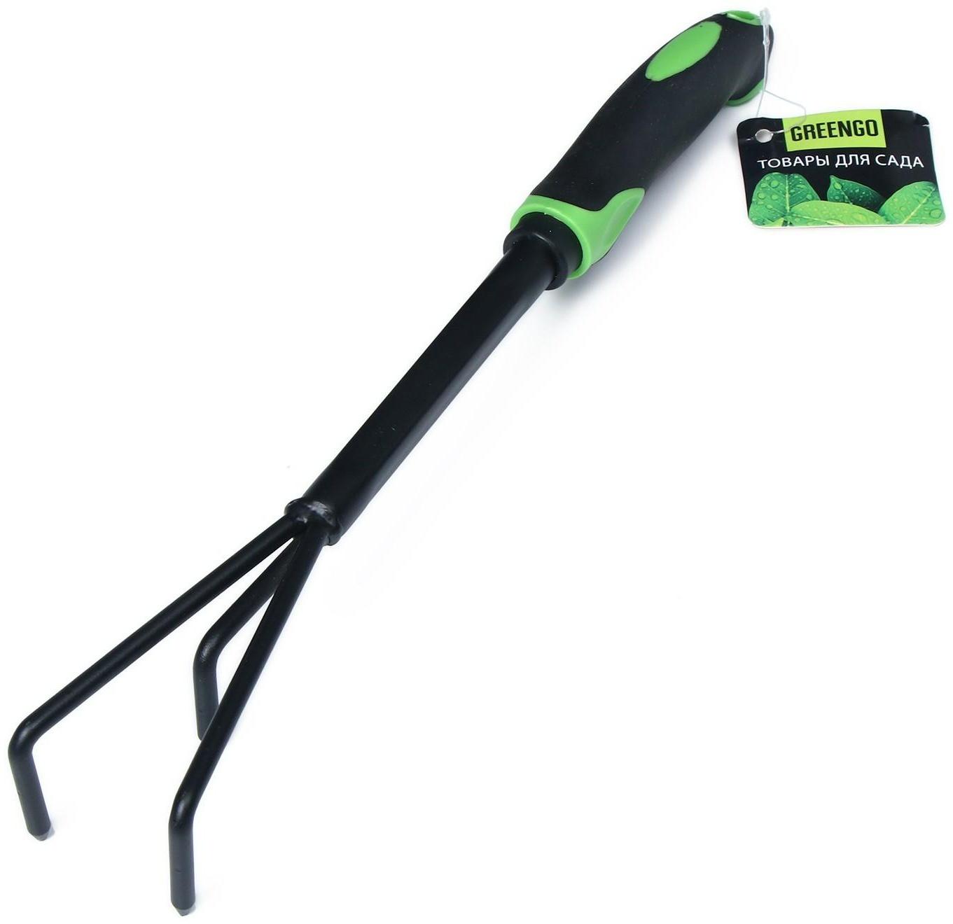 Рыхлитель, длина 37,5 см, 3 зубца, пластиковая ручка