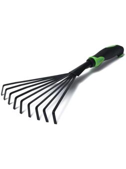 Грабли веерные, пластинчатые, длина 36 см, пластиковая ручка