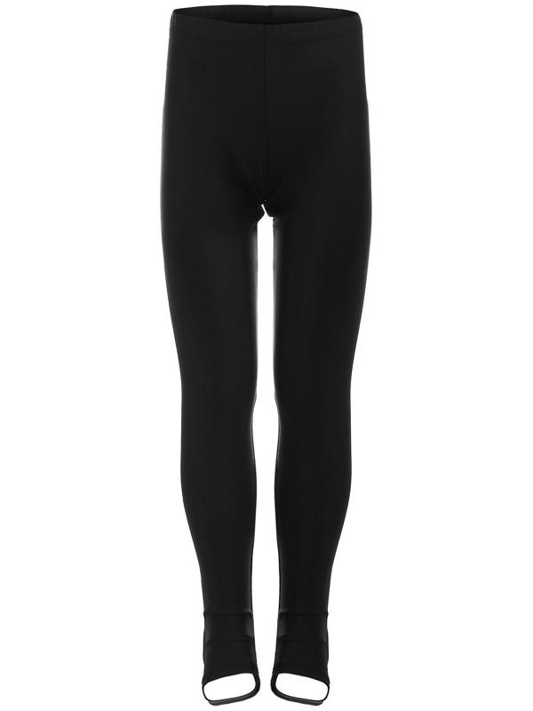 Лосины лайкра, с вырезом под пятку, р. 34, цвет чёрный