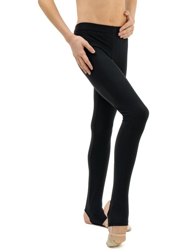 Лосины лайкра, с вырезом под пятку, р. 34, цвет чёрный