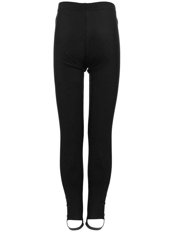 Лосины лайкра, с вырезом под пятку, р. 34, цвет чёрный