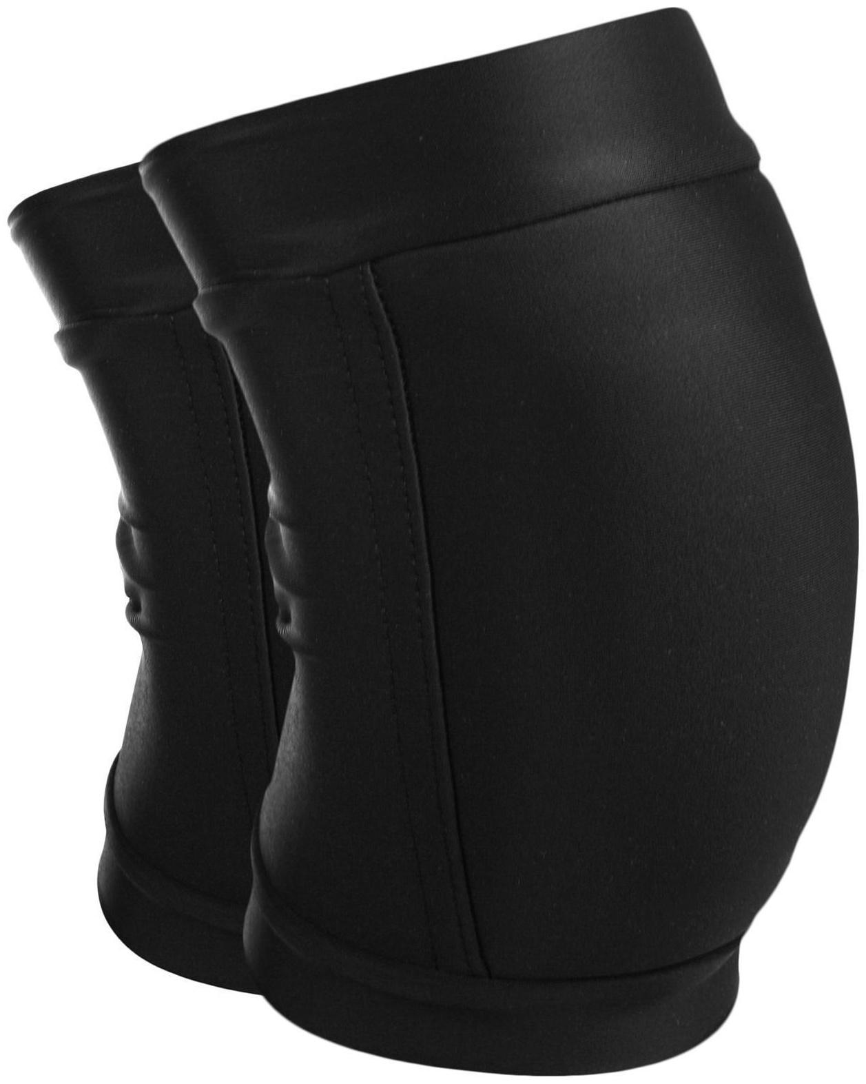 Наколенники для гимнастики и танцев с уплотнителем, лайкра, р. M (11-14 лет), цвет чёрный