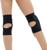 Наколенники для гимнастики и танцев с уплотнителем, лайкра, р. M (11-14 лет), цвет чёрный